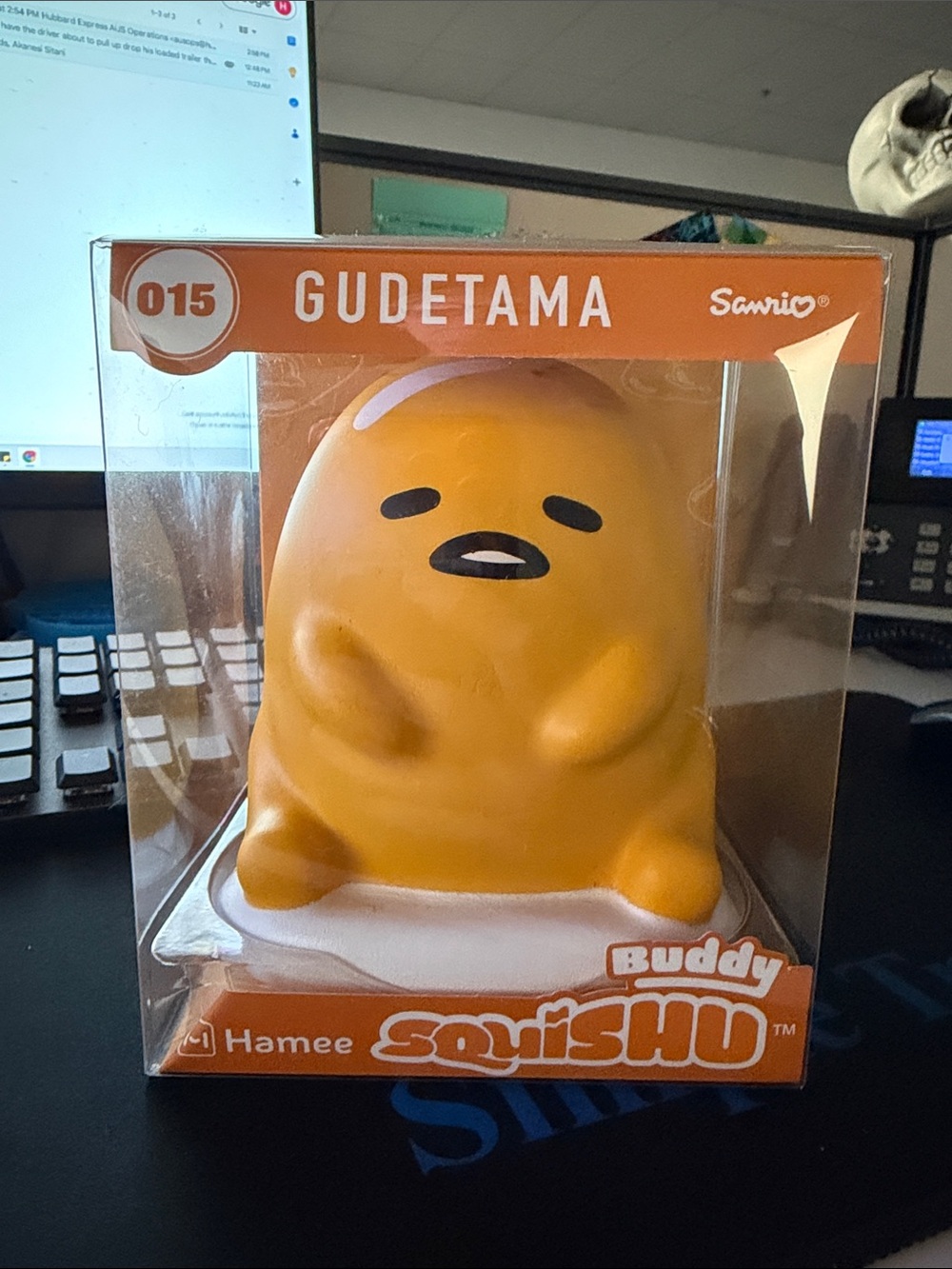 NEW Hamee Sanrio Gudetama Squishy SquiSHU Buddy